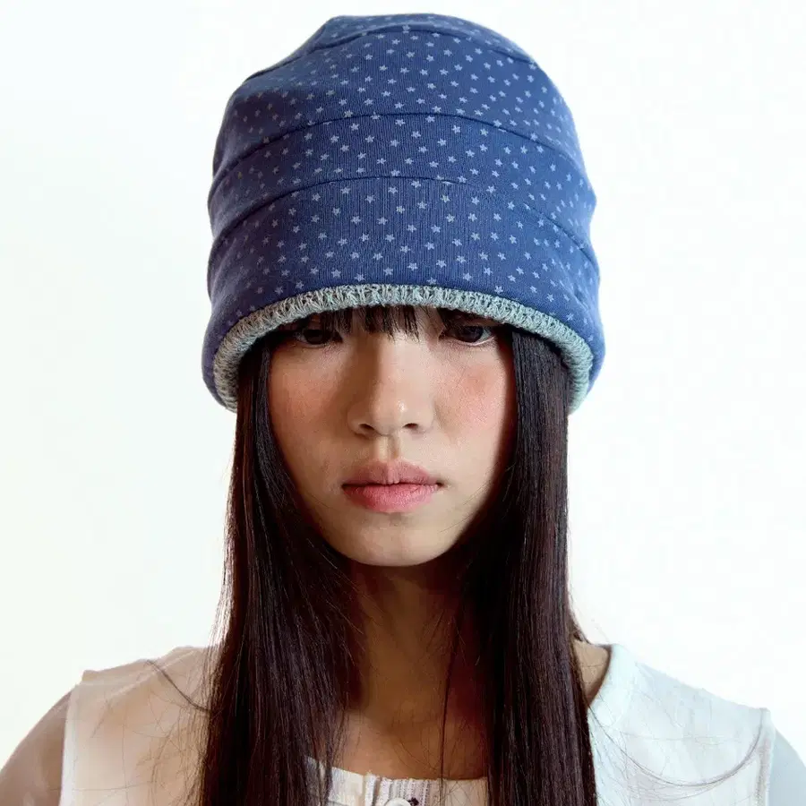 코이세이오 ROUGH STAR REVERSIBLE BEANIE GREY