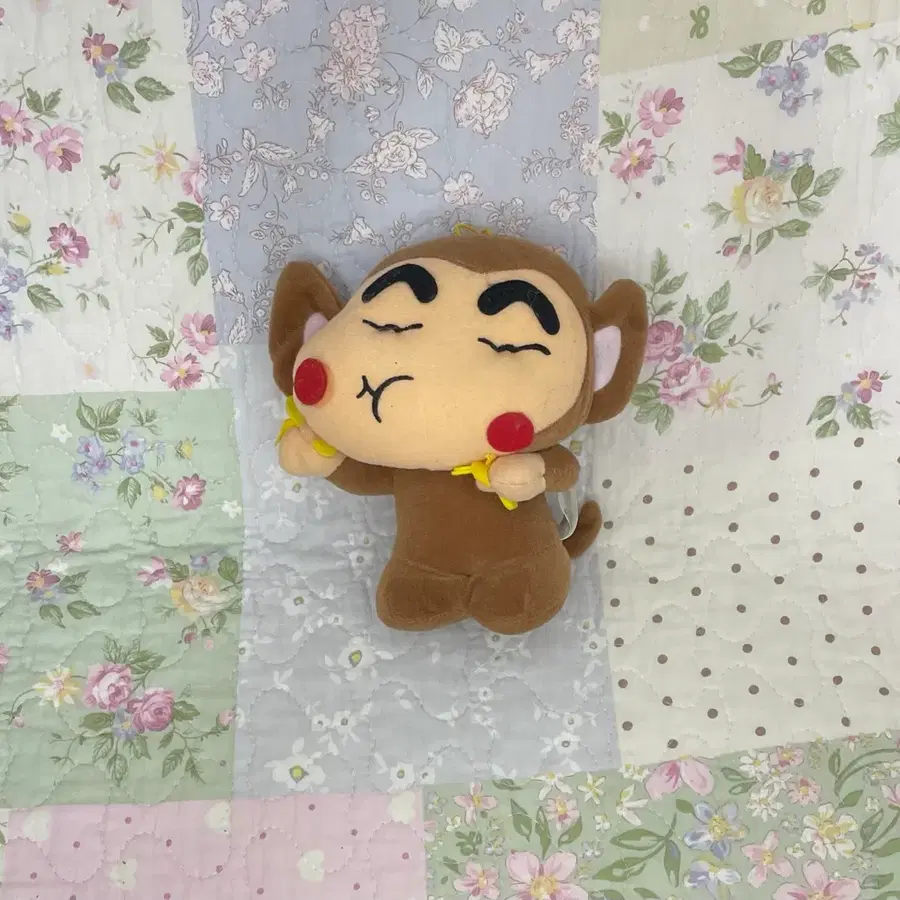 고전 빈티지 바나나 원숭이 짱구 인형