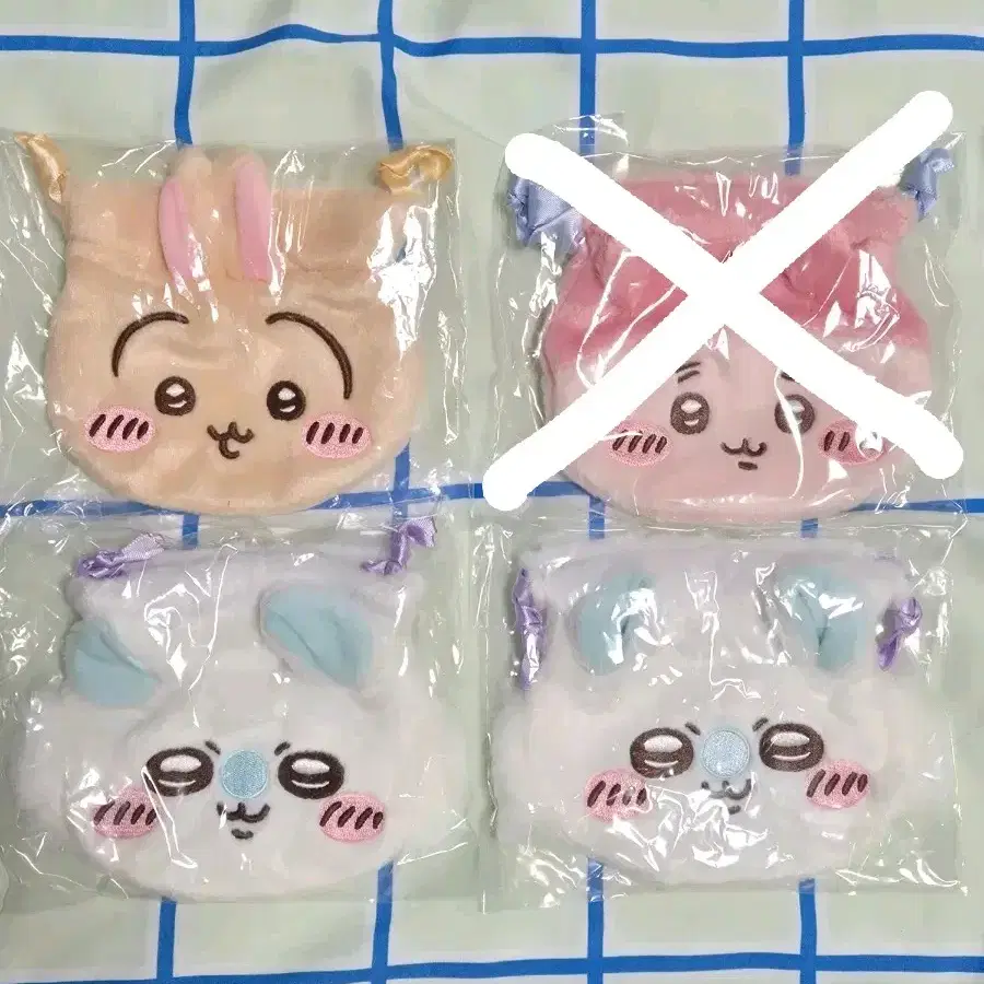 [새상품] 치이카와 먼작귀 우사기 모몽가 복조리 복주머니 파우치 미니 파우치 가챠 복조리개