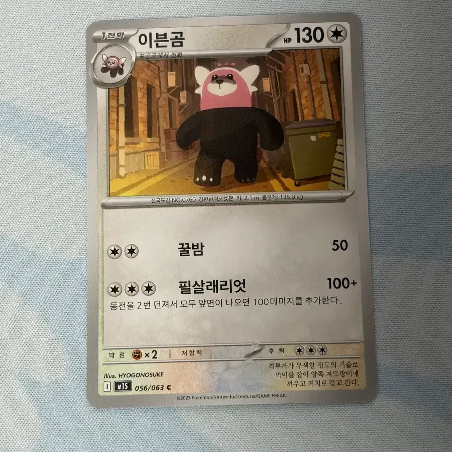 포켓몬카드 이븐곰 c