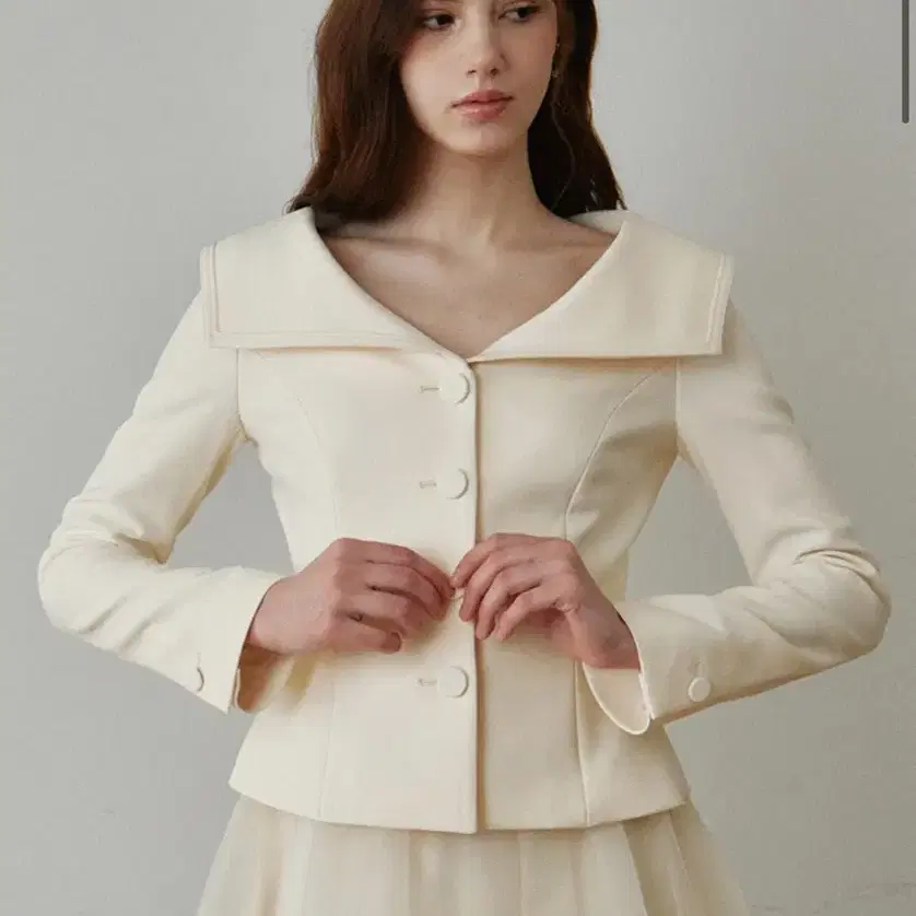 그레이스유 erin 세일러 카라 자켓 s
