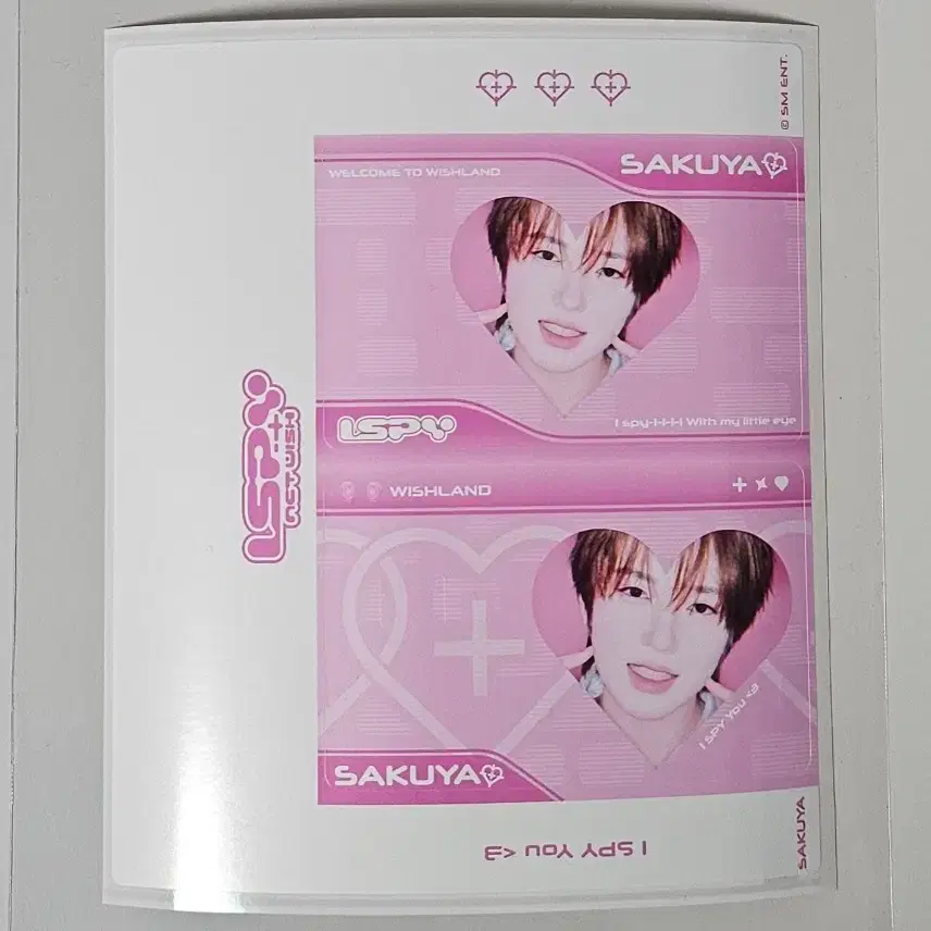 엔시티위시 ISPY 팝업 카드스티커 사쿠야
