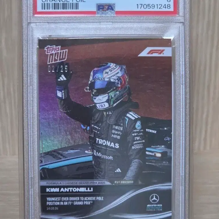 2026 F1 탑스나우 안토넬리 PSA 8