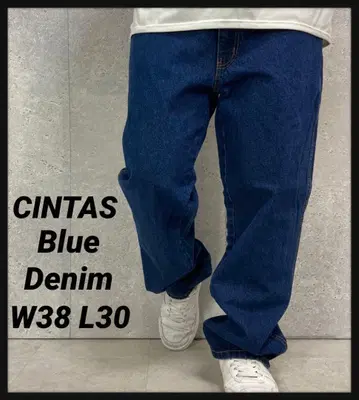 CINTAS 블루 데님 청바지 W38 L30