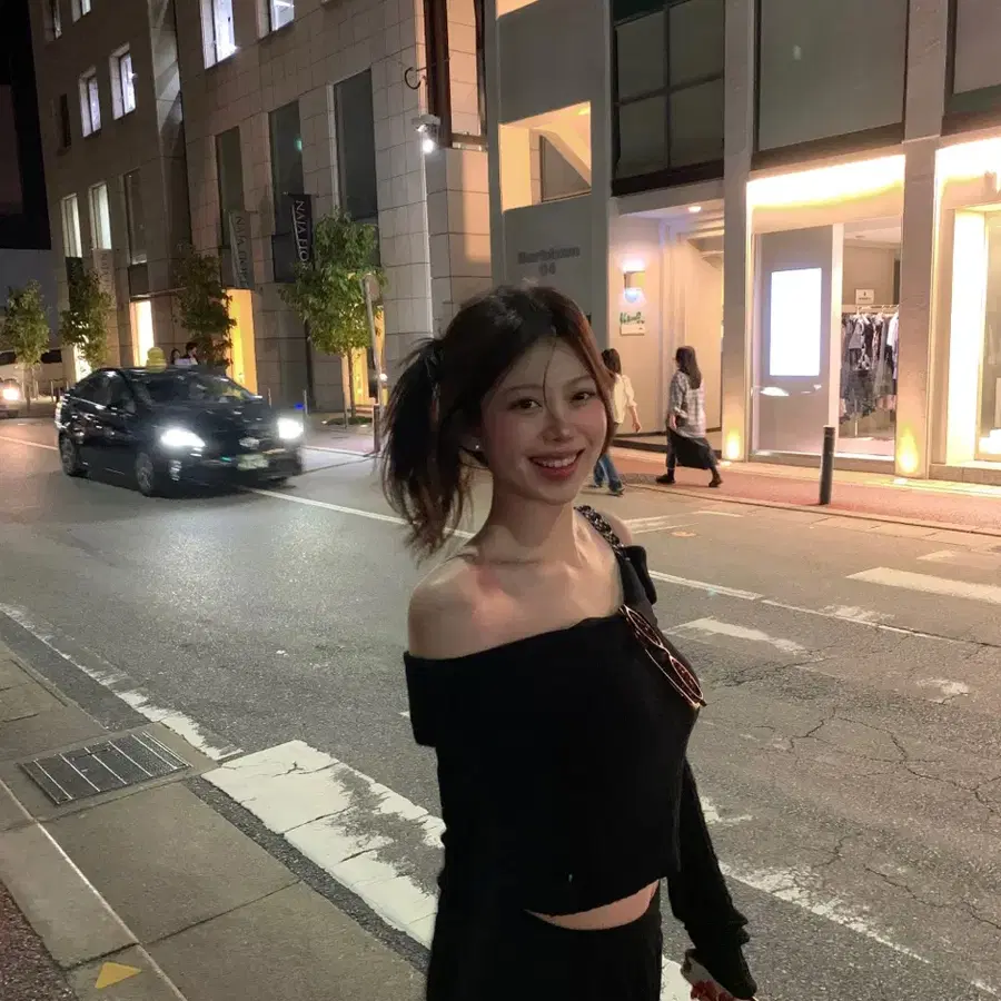 온트 Collar Knit Top 블랙