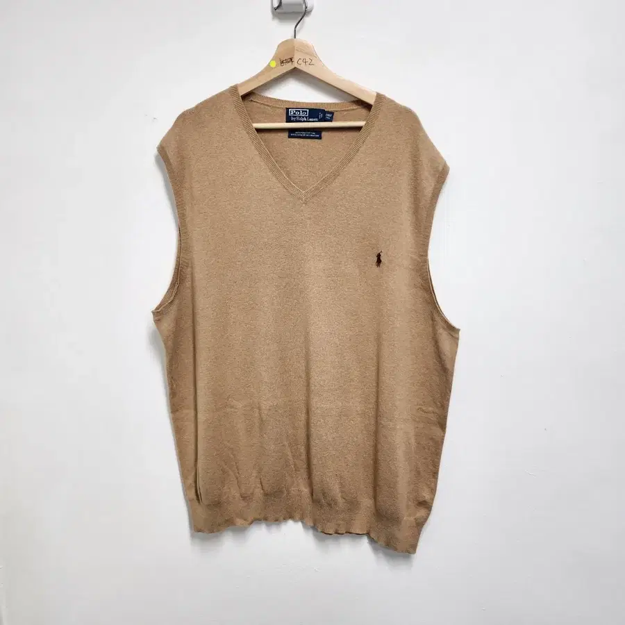 [2XL] 폴로 랄프로렌 피마코튼 니트 베스트