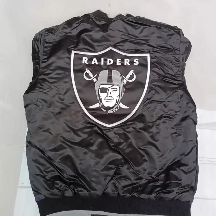 2024 STARTER NFL 레이더스 새틴 패딩 바시티 자켓 새상품