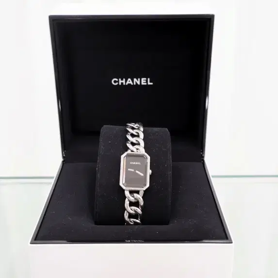 샤넬 중고 프리미에르 구르메트 쿼츠 체인 워치 시계 실버 H3250 CHANEL 사진 1