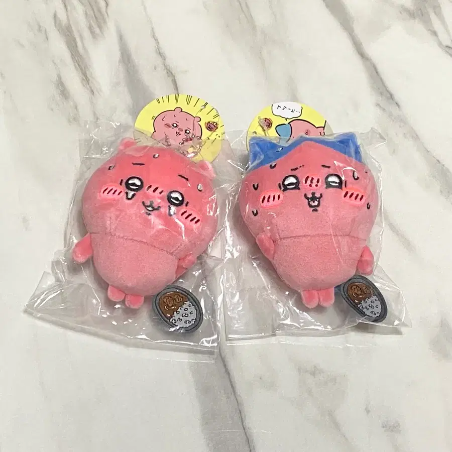 (2종세트) 치이카와 매운카레 하치와레 마스코트 인형 키링