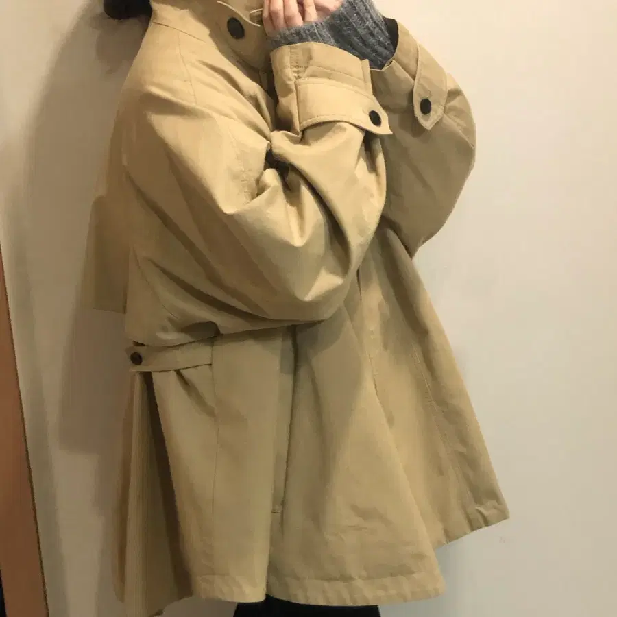 오버핏 점퍼 하이넥 자켓 재킷 트렌치 룰루12 바스락 아방