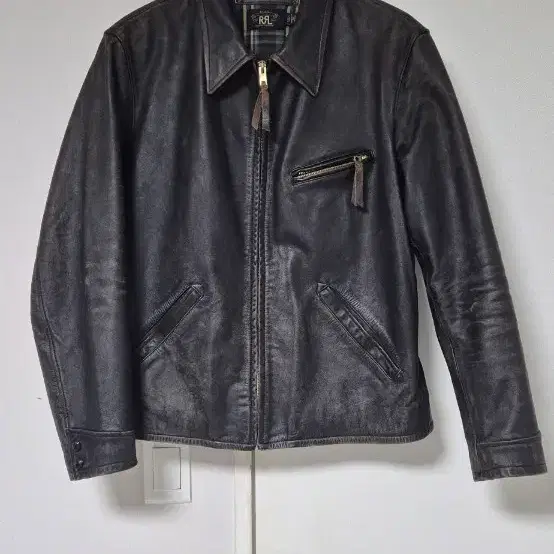 RRL 레더 자켓 뉴스보이 L사이즈