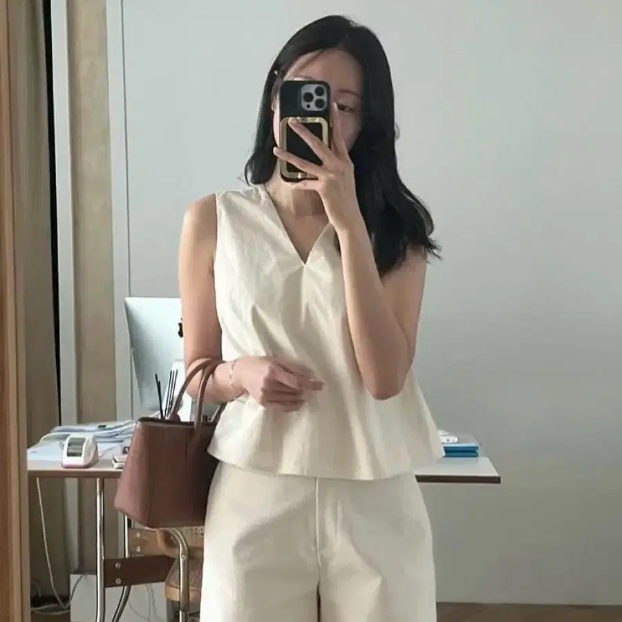 시에sie 밀란 슬리브리스 커스터드 s