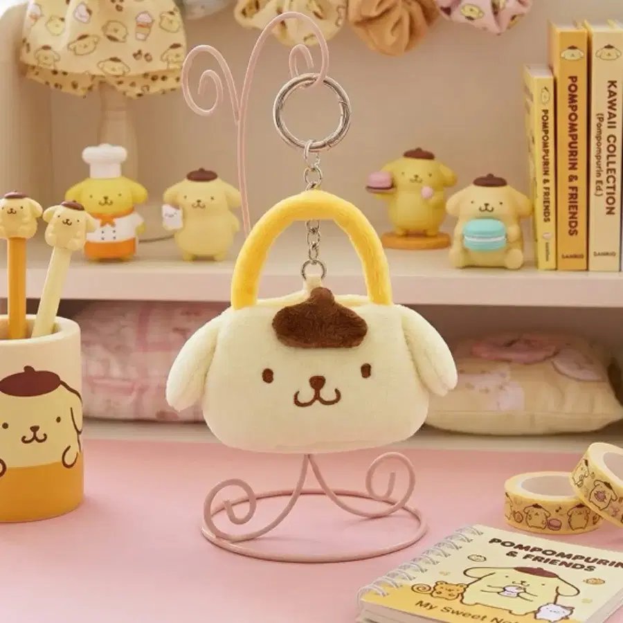 산리오 미니 핸드백 키링 폼폼푸린