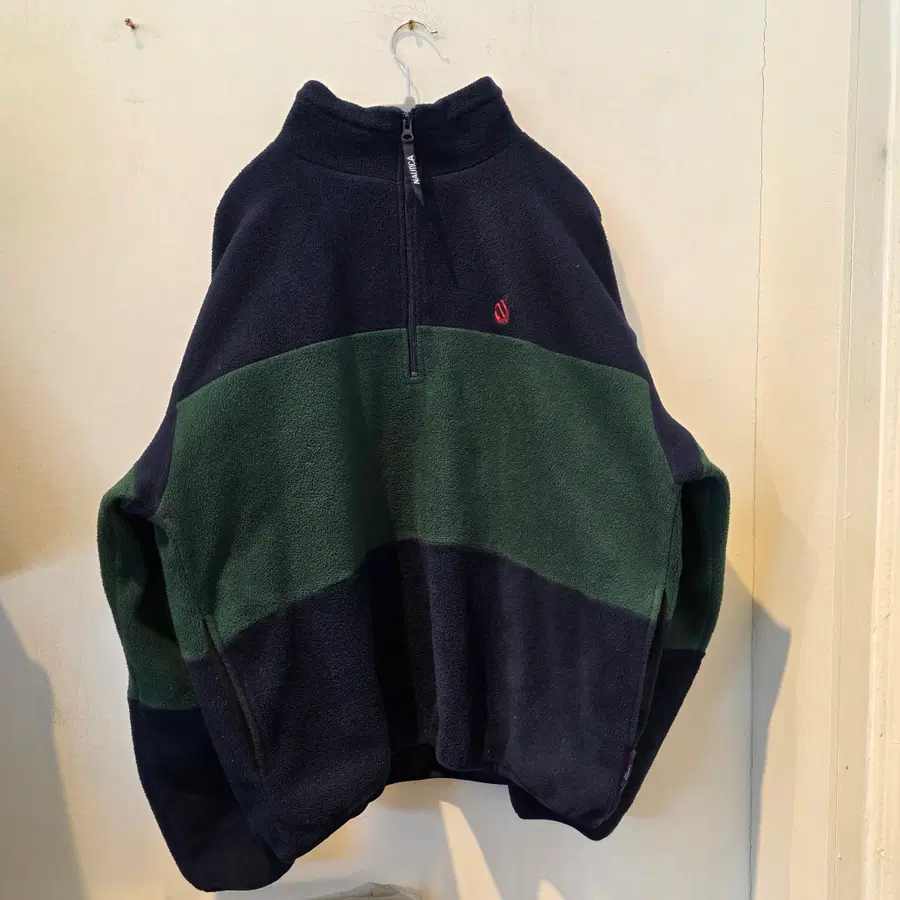 Nautica Color Block Half-Zip Fleece Pullover