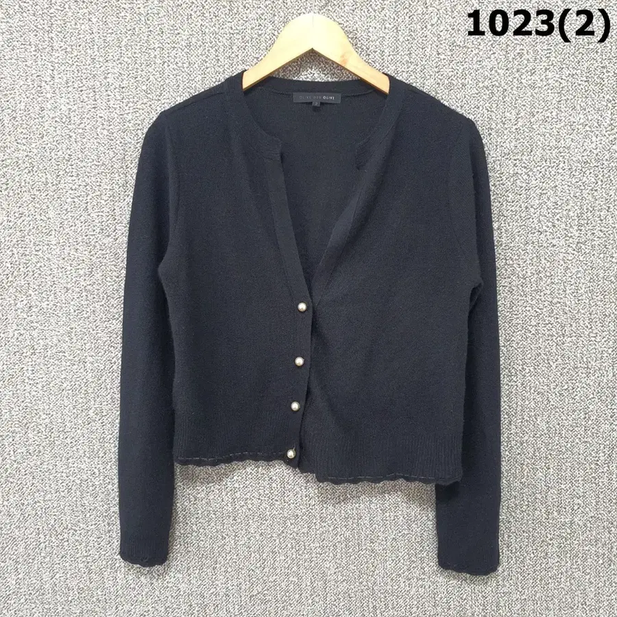 올리브데올리브 가디건 블랙 2 90 s