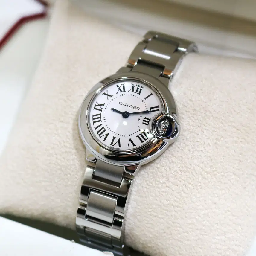 까르띠에 발롱블루 28MM 쿼츠 스틸 RX각인 W69010Z4 사진 2