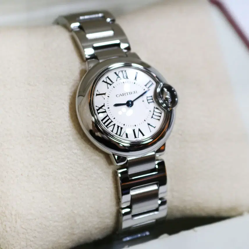 까르띠에 발롱블루 28MM 쿼츠 스틸 RX각인 W69010Z4 사진 3