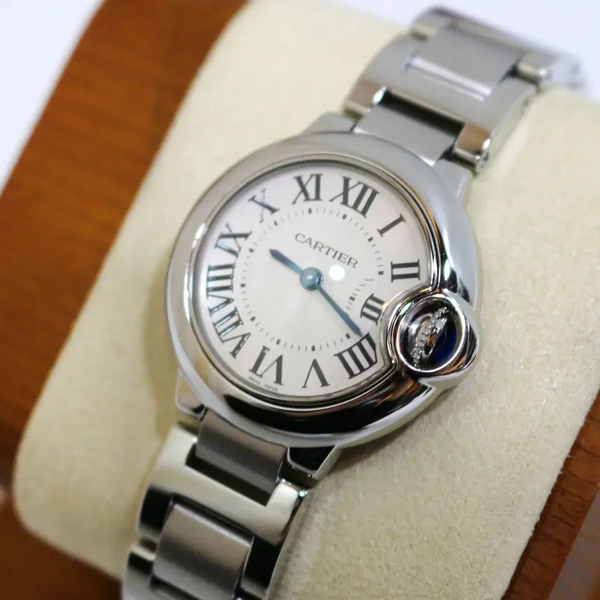 까르띠에 발롱블루 28MM 쿼츠 스틸 RX각인 W69010Z4 사진 7