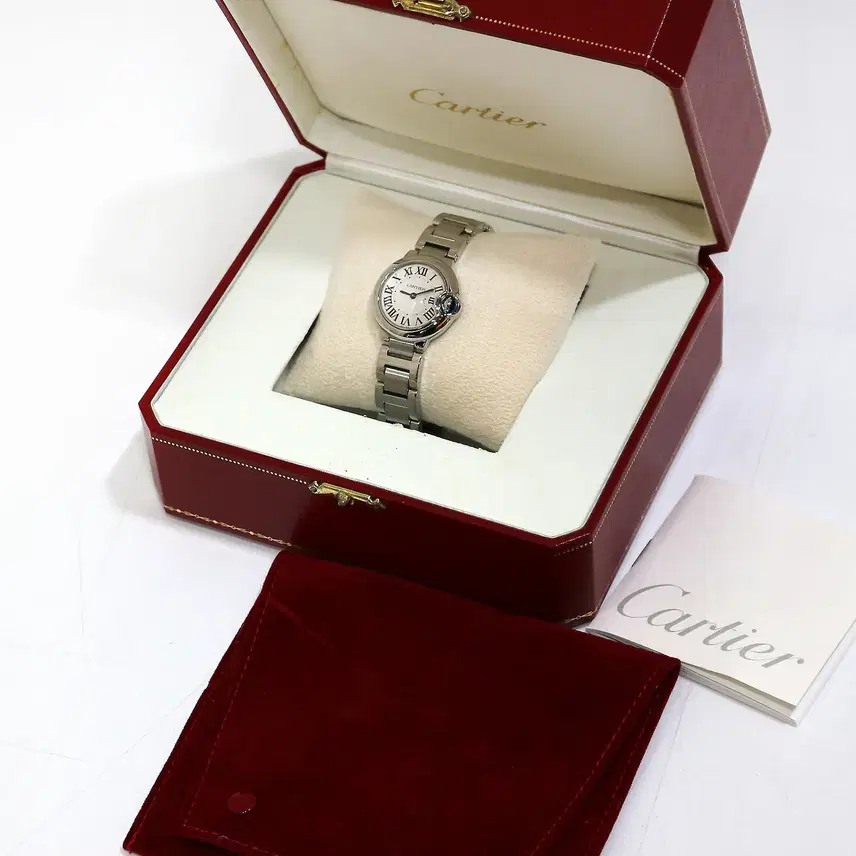까르띠에 발롱블루 28MM 쿼츠 스틸 RX각인 W69010Z4 사진 8