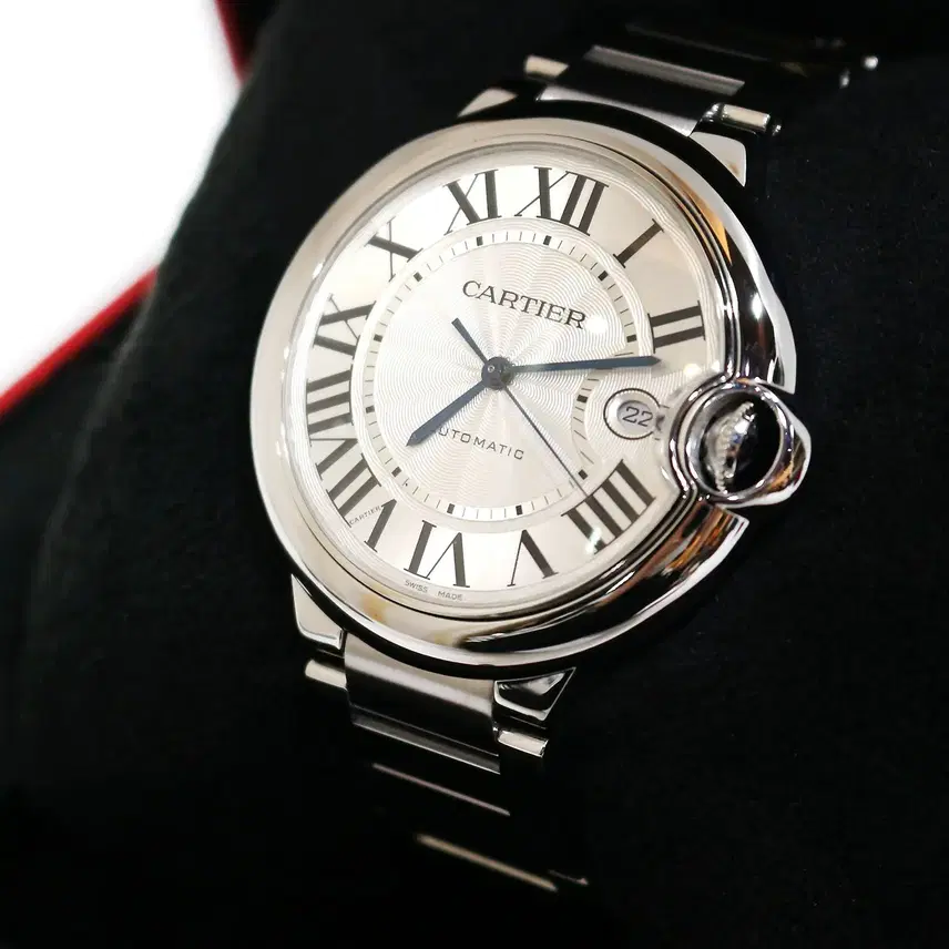 까르띠에 발롱블루 42mm 스틸 오토매틱 wx각인 w69012z4 사진 2