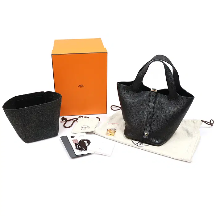 에르메스 Hermes(에르메스) H056289CC89 블랙 끌레망스 레더 금장 피코탄 락 18 토트백 (Z각인) MUJ73558HE 사진 2