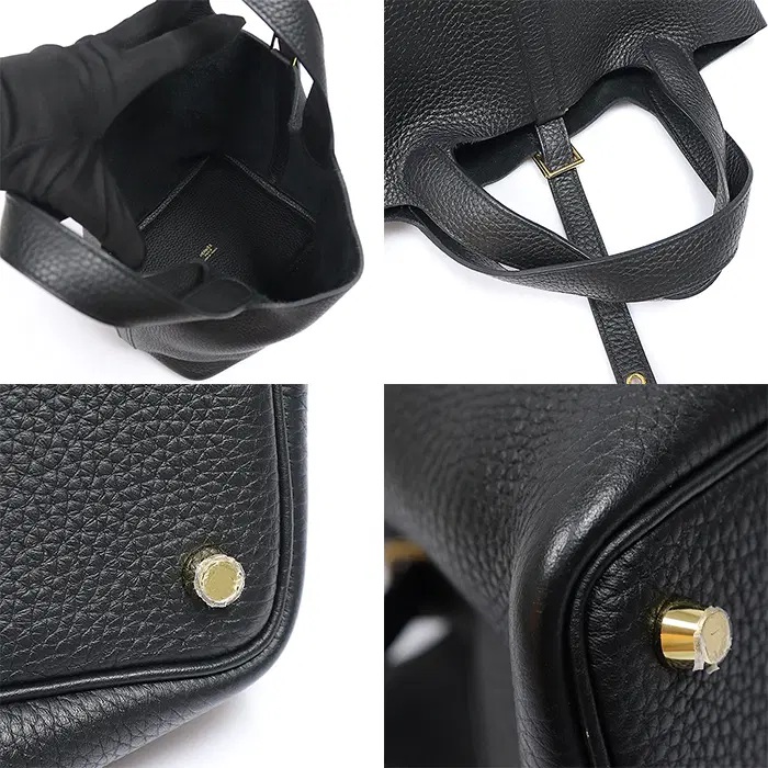 에르메스 Hermes(에르메스) H056289CC89 블랙 끌레망스 레더 금장 피코탄 락 18 토트백 (Z각인) MUJ73558HE 사진 6