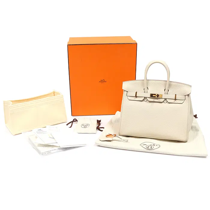 에르메스 Hermes(에르메스) H057208CD10 크레 토고 레더 로즈 골드 벌킨 25 토트백 (U각인) CO71592HEC 사진 2