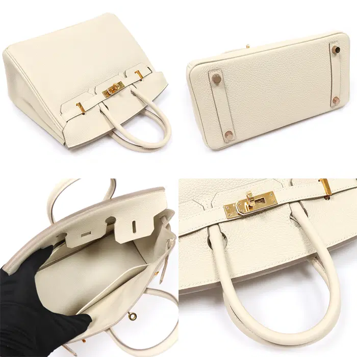에르메스 Hermes(에르메스) H057208CD10 크레 토고 레더 로즈 골드 벌킨 25 토트백 (U각인) CO71592HEC 사진 4