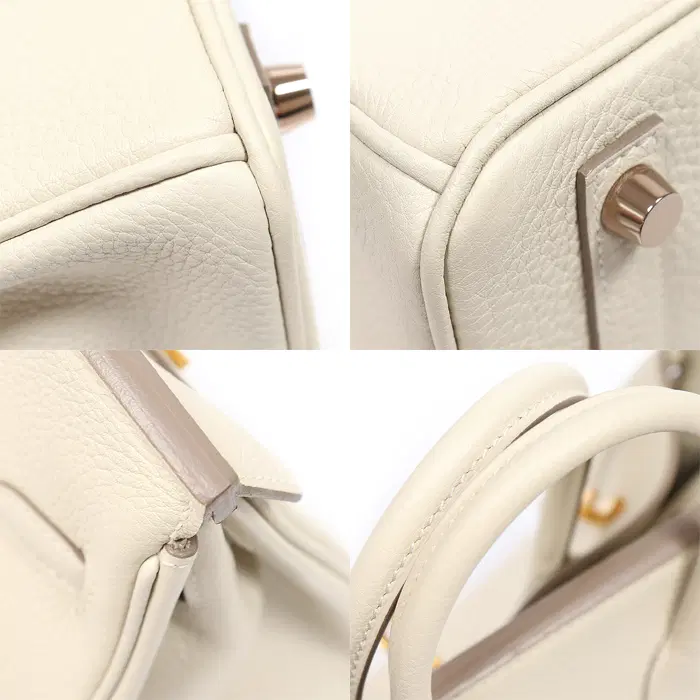 에르메스 Hermes(에르메스) H057208CD10 크레 토고 레더 로즈 골드 벌킨 25 토트백 (U각인) CO71592HEC 사진 5