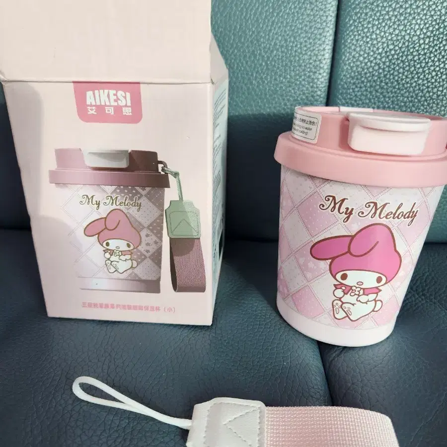 새제품) AKISEI 산리오 마이멜로디 스테인레스 보온컵 텀블러 260ml