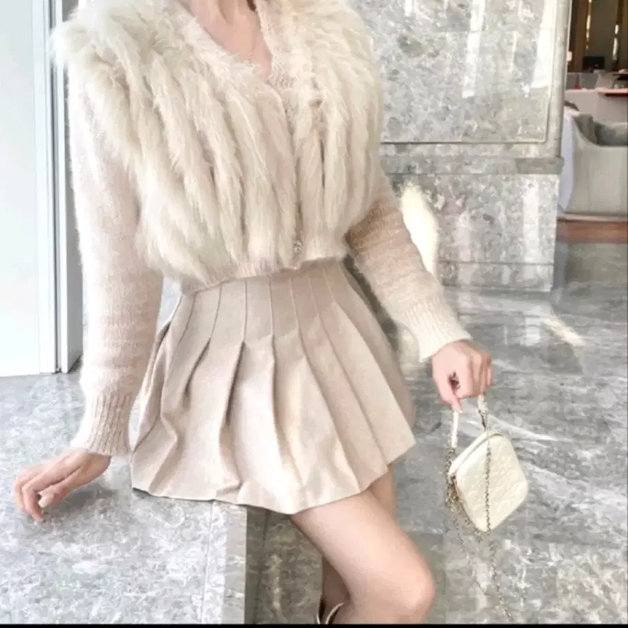 수입의류 폭스퍼가디건 제이지 블랑드문