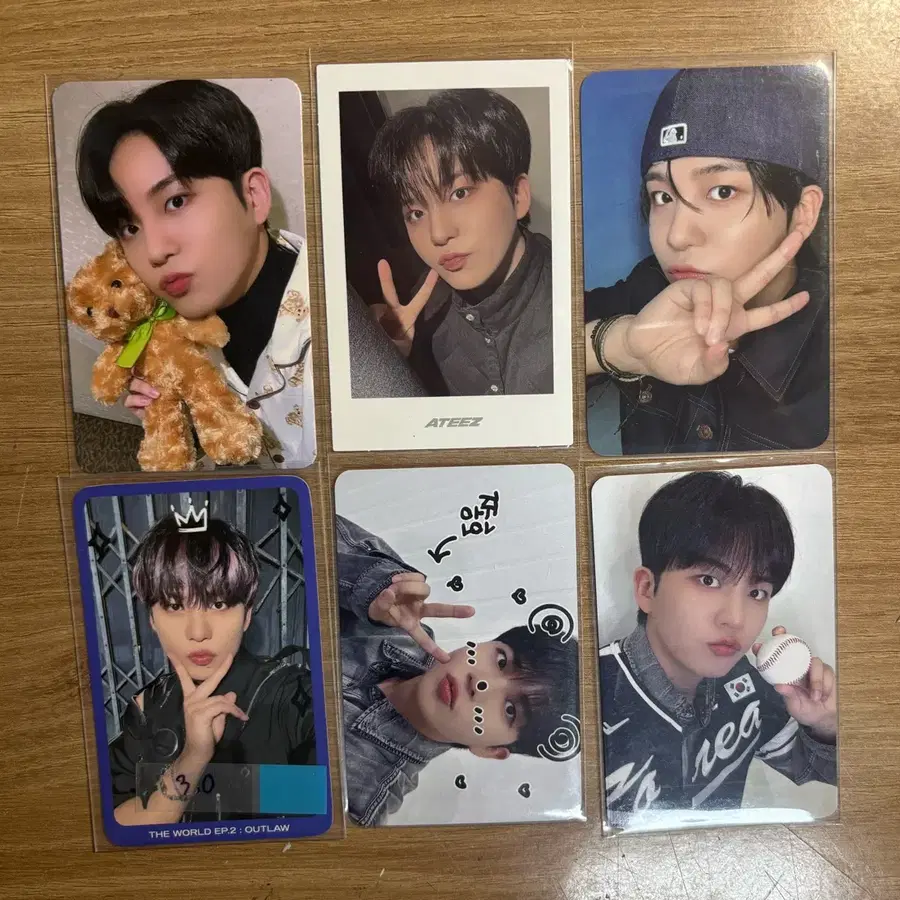 ateez 에이티즈 종호 jongho 포카 미공포 일괄