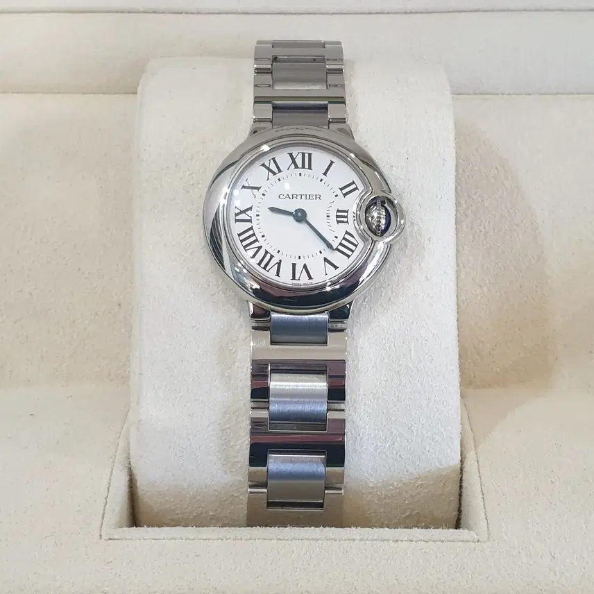 까르띠에 발롱 블루 드 스틸 쿼츠 28MM W6910Z4 사진 1
