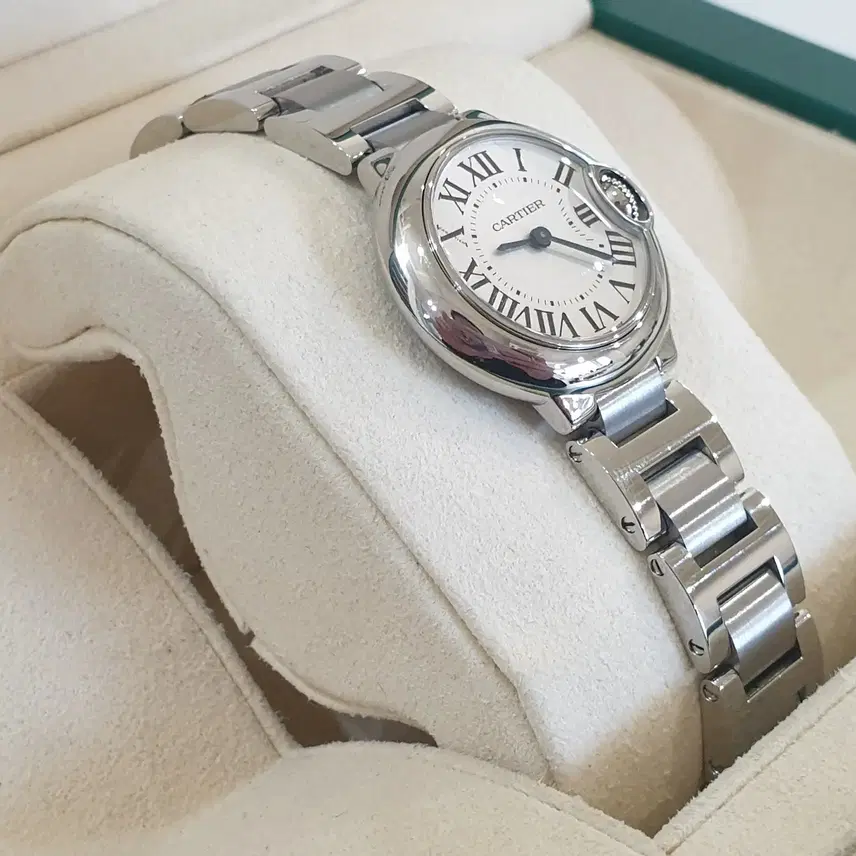 까르띠에 발롱 블루 드 스틸 쿼츠 28MM W6910Z4 사진 3