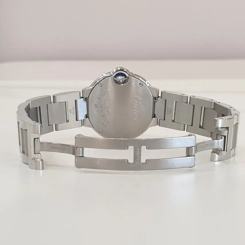 까르띠에 발롱 블루 드 스틸 쿼츠 28MM W6910Z4 사진 8