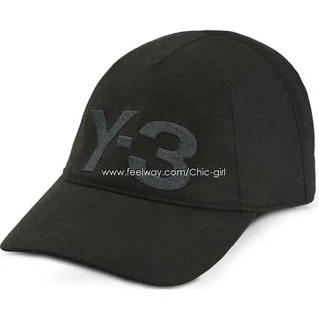 (새상품) 17 Y-3 Y3 블랙 로고 자수 베이스 볼캡 모자