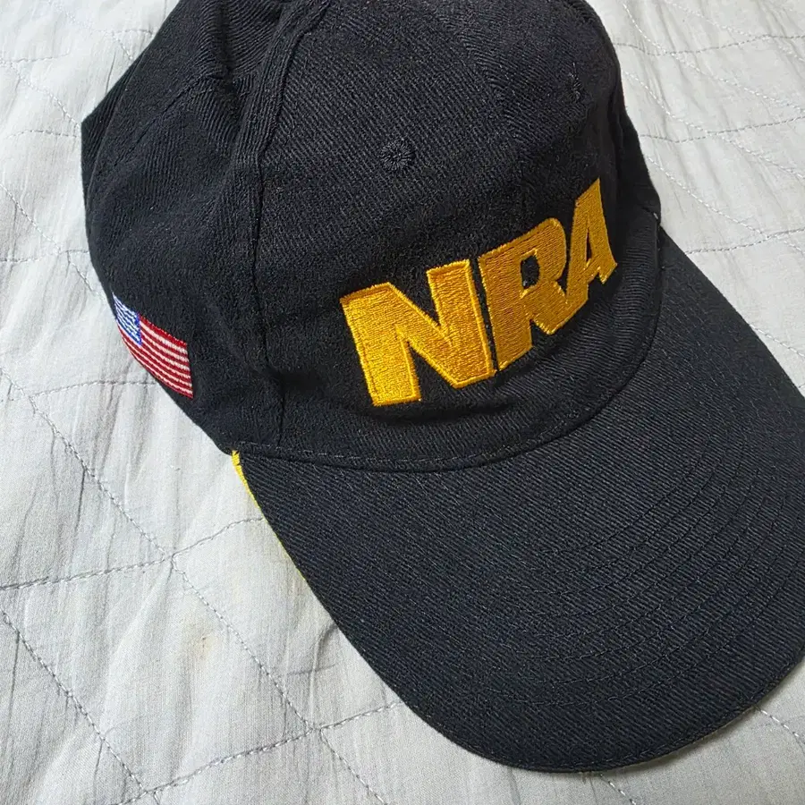 [OS] 빈티지 NRA 로고 블랙 6패널 캡 ver. 5