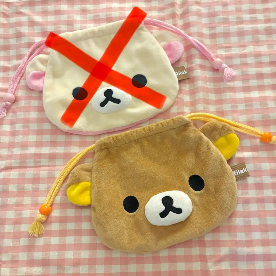 [리락쿠마] 페이스 인형 조이개 파우치