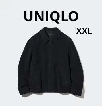 유니클로 싱글 컬러 숏 블루종 XXL 네이비