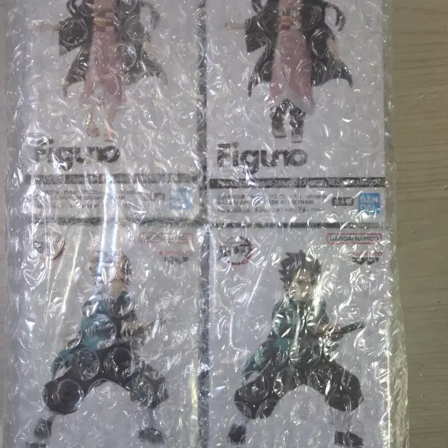 4종 일괄) figuno 귀멸의 칼날 네즈코 탄지로 피규어