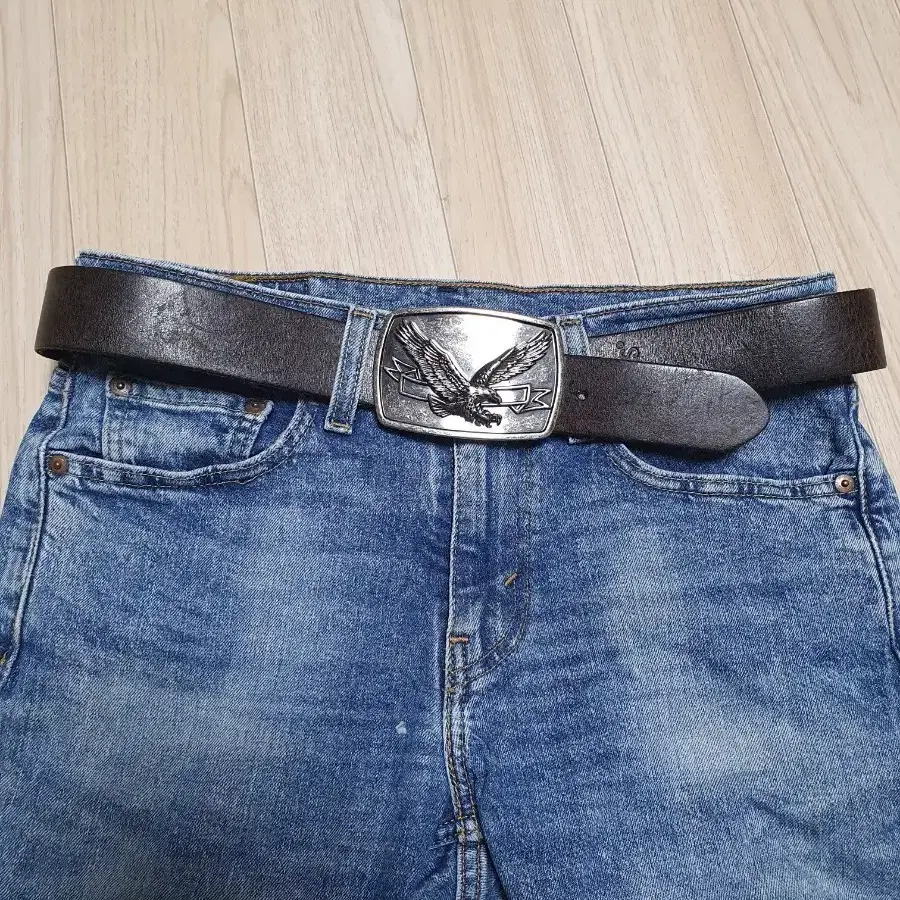 [Levi's] 리바이스 빈티지 이글 빅버클 통가죽 벨트 (32~35인치 추천)
