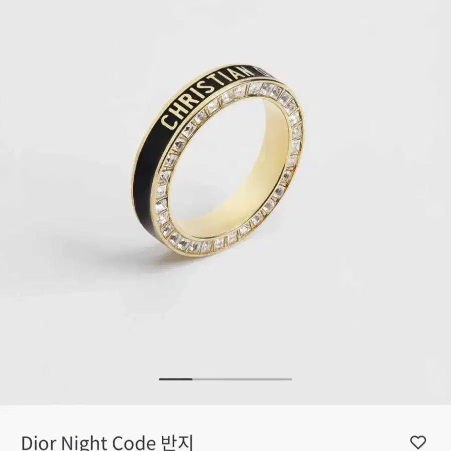 디올 나이트 코드 반지 골드/블랙/크리스탈