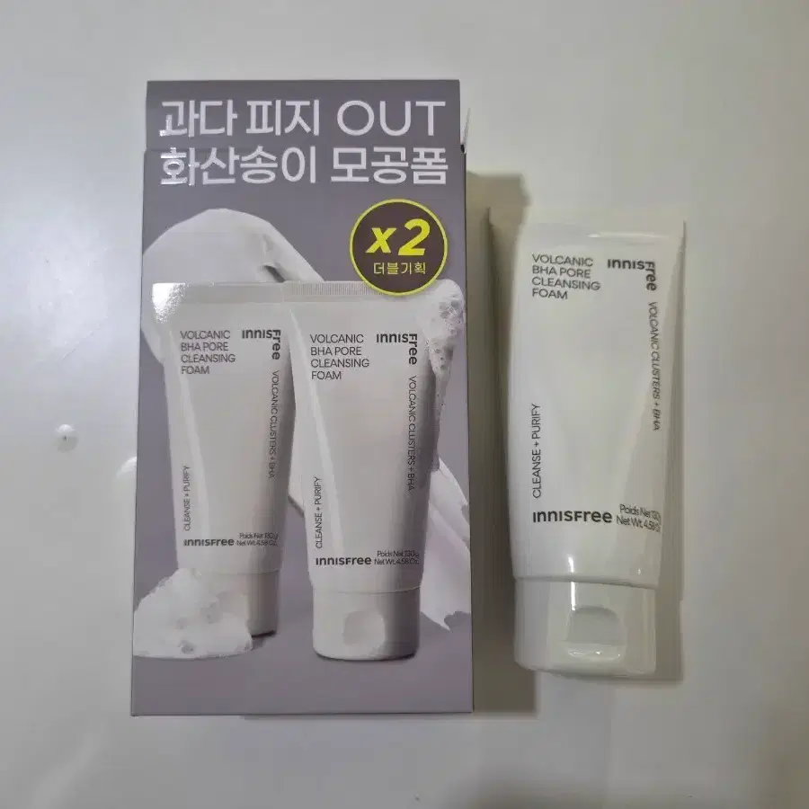 새상품) 이니스프리 화산송이 바하 모공 클렌징폼 130g 1개