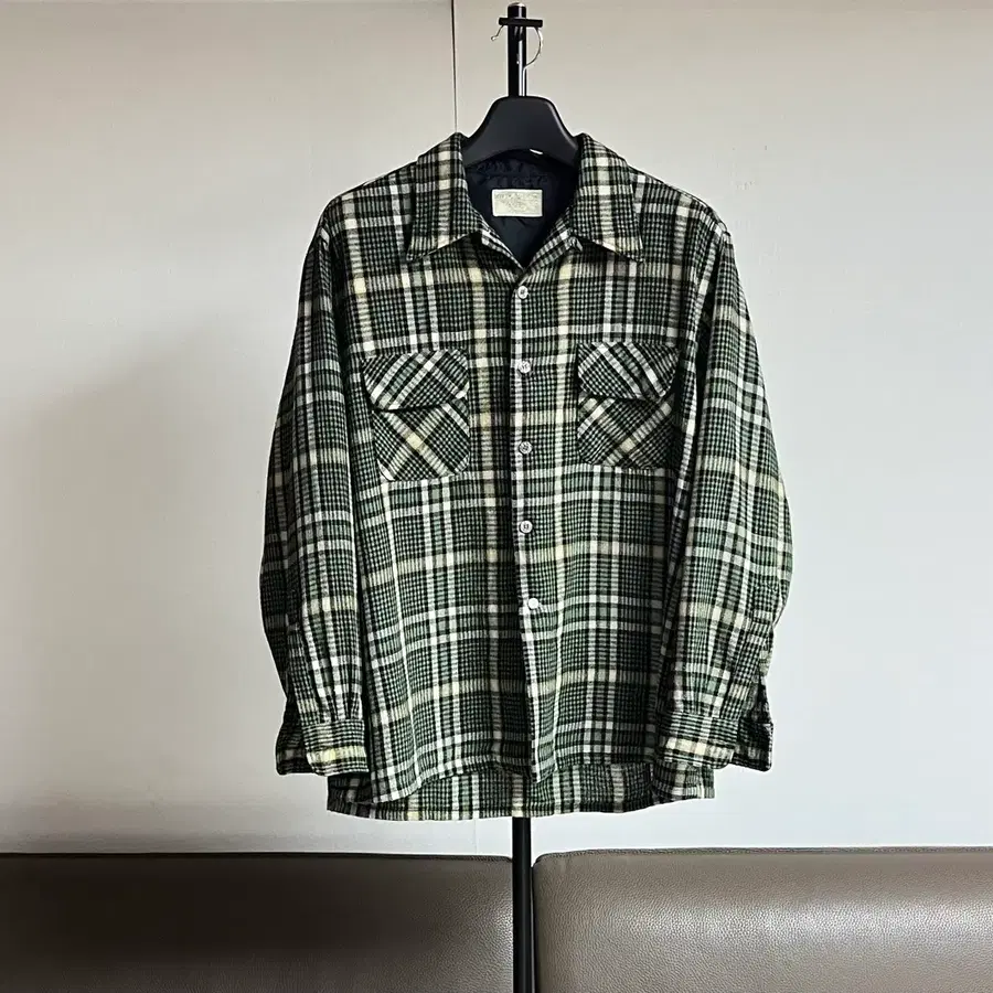 빈티지 jc penney 보더 셔츠