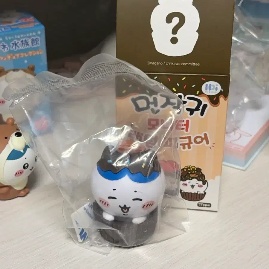 먼작귀 치이카와 초코 모니터 랜덤 피규어 하치 하치와레