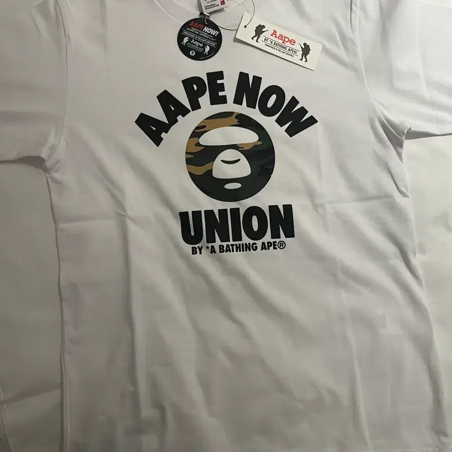 AAPE 에이프 문페이스 로고 반팔 새상품