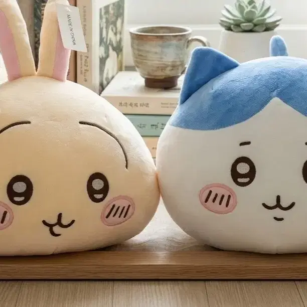 먼작귀 우사기 하치와레 쿠션 인형