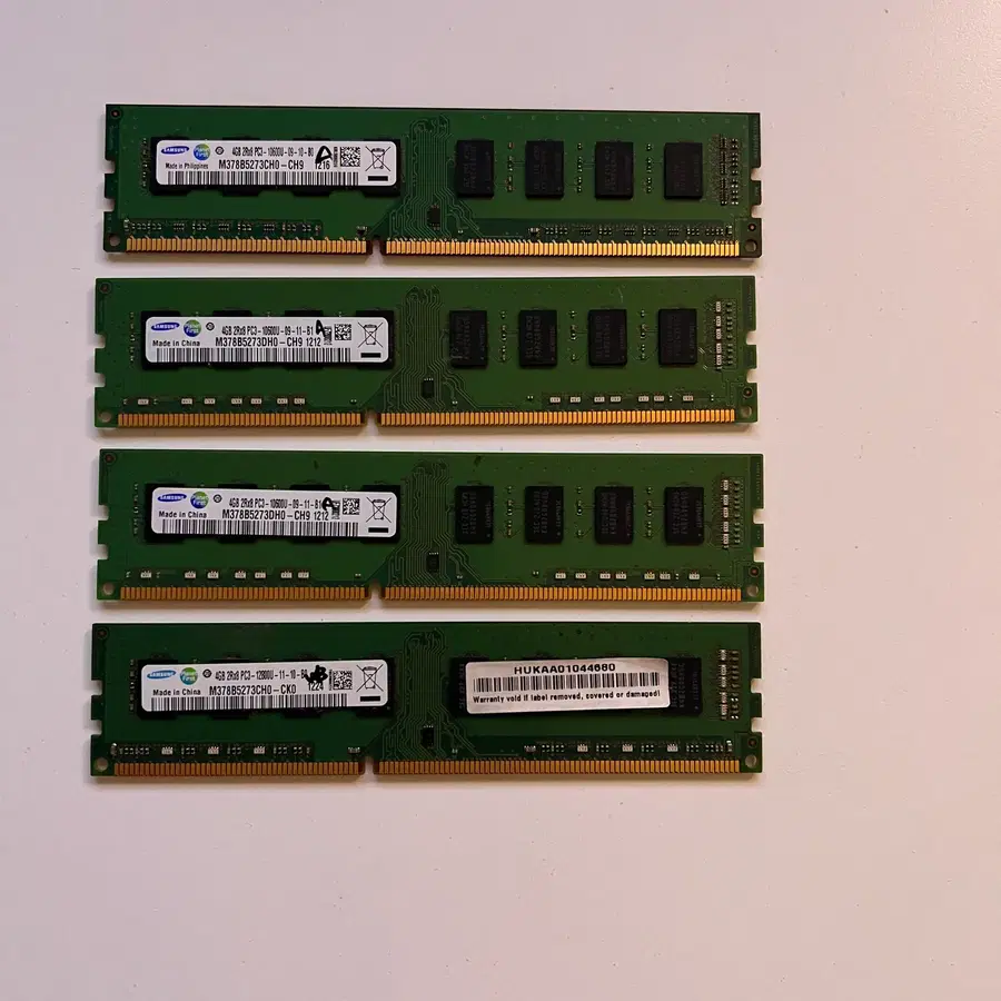 삼성 DDR4 메모리 4GB 4개 세트 16GB