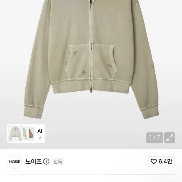 노이즈 후드집업