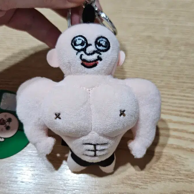 근육 빵빵이 인형 키링(새상품)
